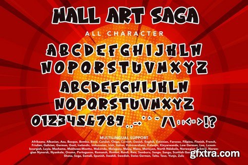 WallArtSaga - Graffiti Display Font