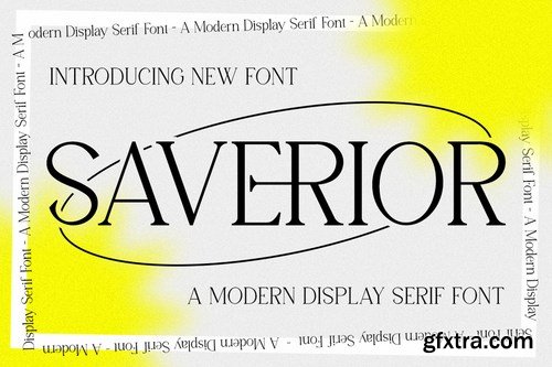 Saverior - Advertisement Font