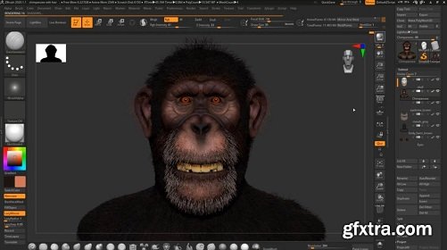 Create a Realistic Chimpanzee in Zbrush