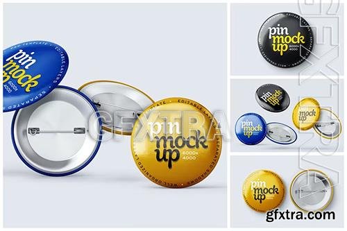 Pin Button Mockup Set JR5XQ55