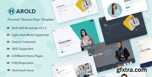 ThemeForest - Harold v1.0.0 - Personal Portfolio Template - 35880242