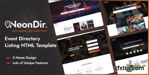 ThemeForest - NeonDir v1.0 - Event Directory Listing HTML Template - 28314628