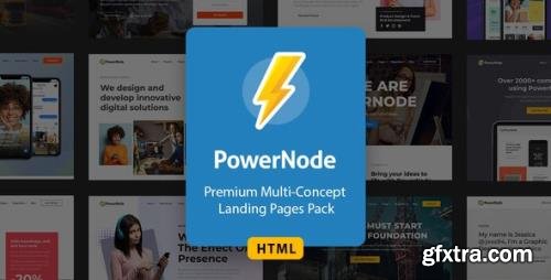 ThemeForest - PowerNode v1.0 - Multi-Concept Landing Pages HTML Template - 30817439