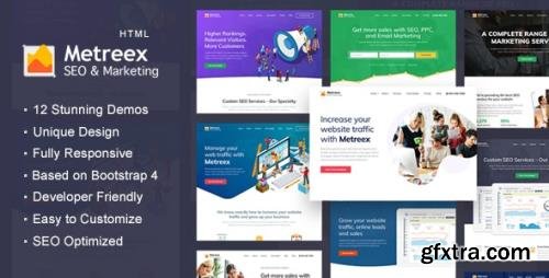 ThemeForest - SEO & Digital Marketing Agency Landing Page Template - Metreex v1.1.0 (Update: 9 February 22) - 25824592