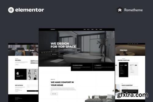 ThemeForest - D'Interior - Interior Design Elementor Pro Full Site Template Kit - 36043360