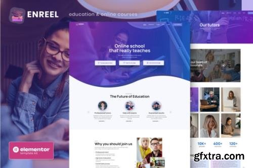 ThemeForest - Enreel v1.0.0 - Education & Online Courses Elementor Template Kit - 36097742