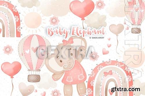 Baby Girl Elephant design DS99CZB