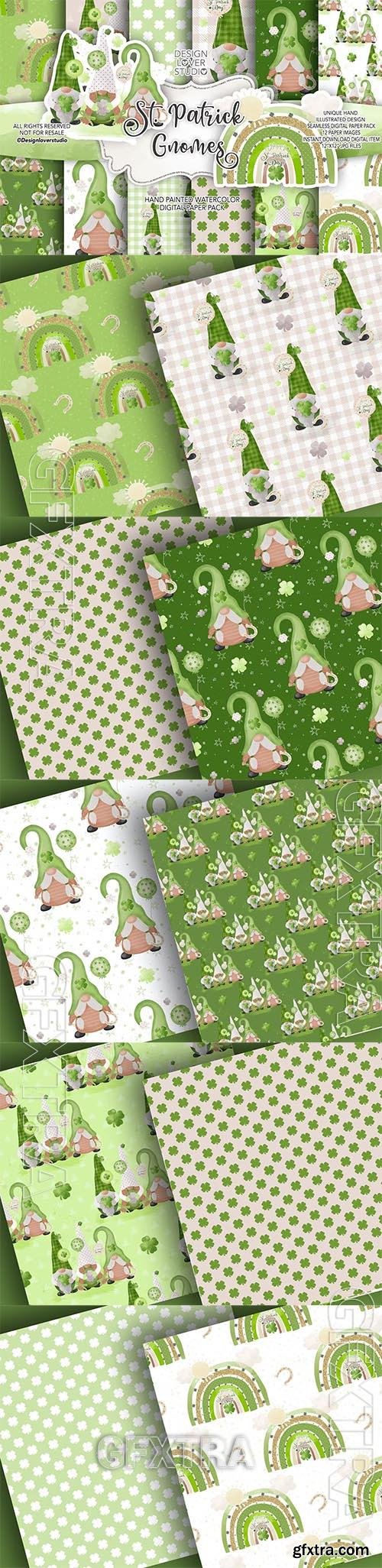 St Patrick Day digital paper pack SLZQ6LJ 