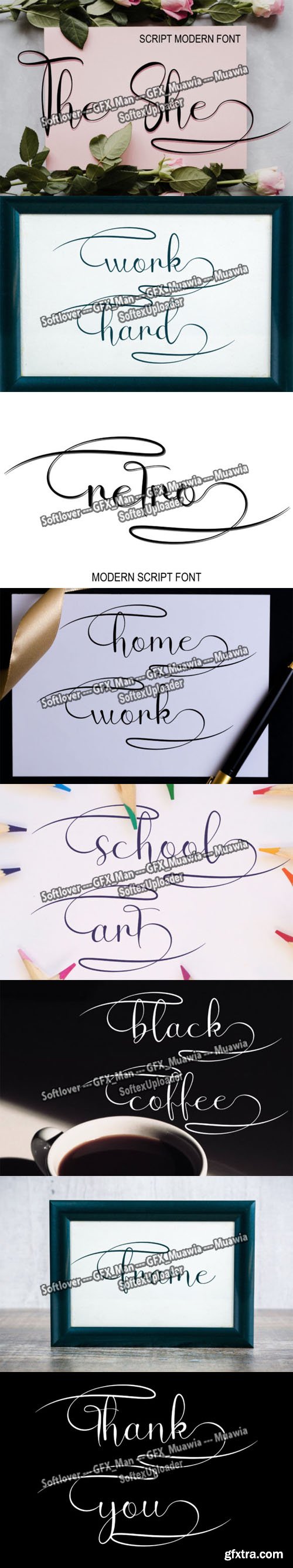 The She - Modern Script Font