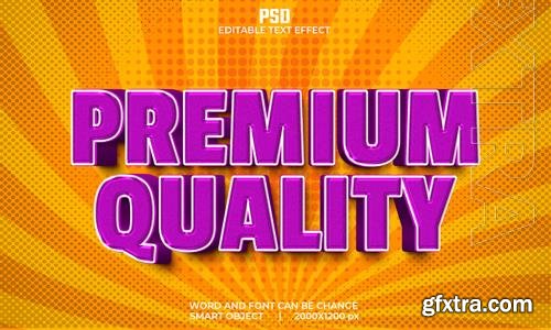 Premium quality 3d editable text effect premium psd with background