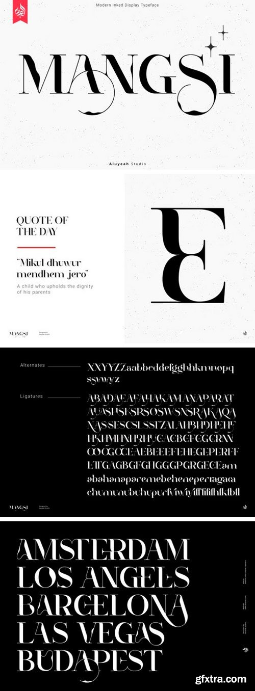 Mangsi Serif Font