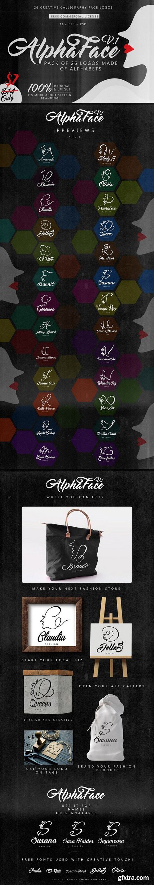 26 Logos for Her - AlphaFace