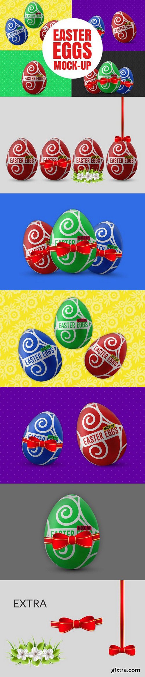 Easter Eggs Mock-Up