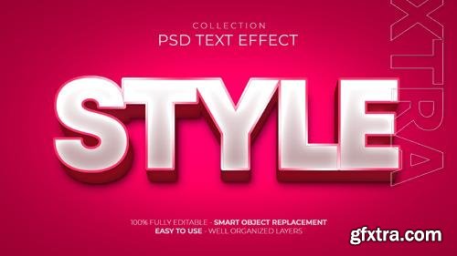 Style 3d custom text effect psd