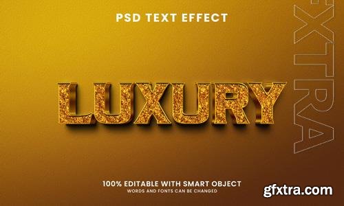 Luxury 3d glossy text effect psd