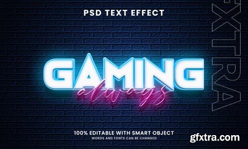 Gaming 3d style style text effect psd