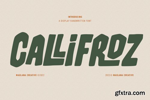 Callifroz Display Handwritten Font