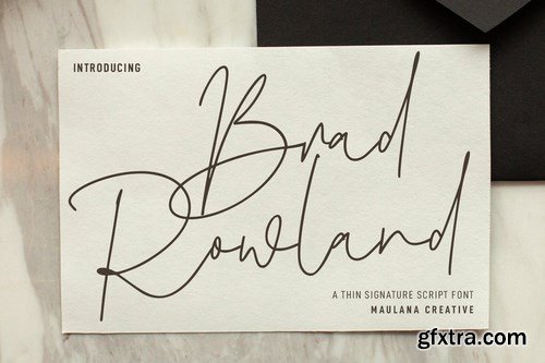 Brad Rowland Signature Font