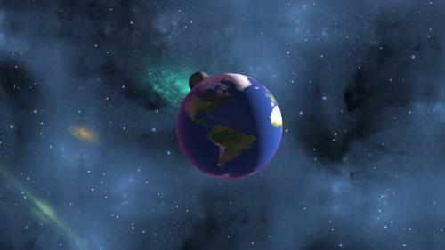 Videohive - space earth zoom - 36240031 - 36240031