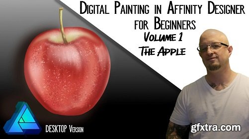 Digital painting in Affinity Designer for Beginners- Volume 1 The Apple