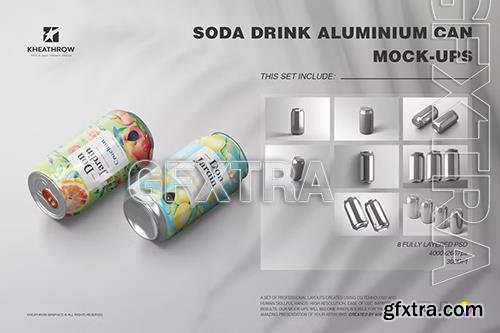 Soda Drink Aluminum Can Mock-Ups C2RPTPR