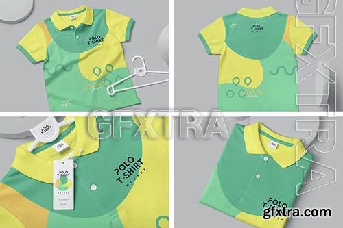 Girls Polo Shirt Mockups BG2J8G4