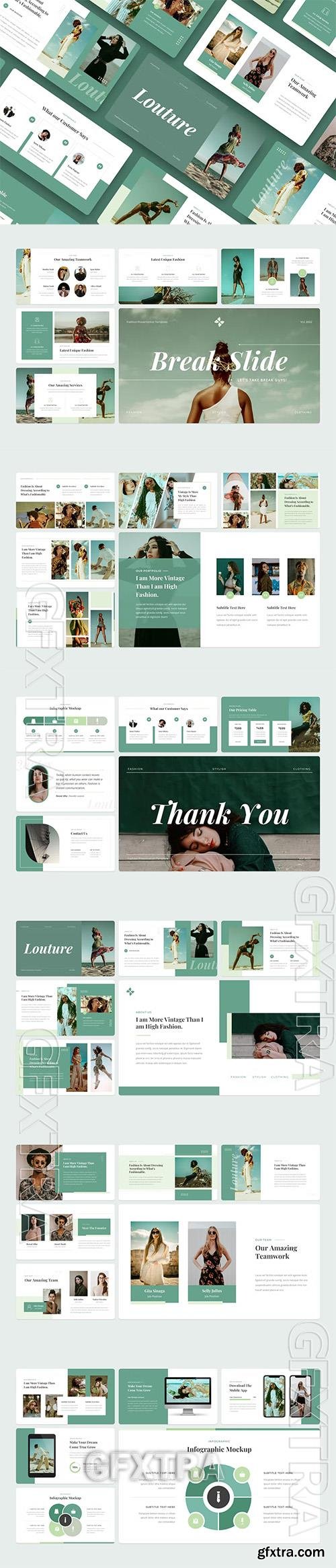 Louture - Fashion Powerpoint, Keynote and Google Slides