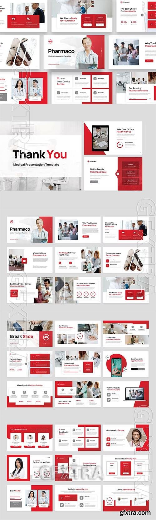 Pharmaco - Medical Fashion Powerpoint, Keynote and Google Slides Templates