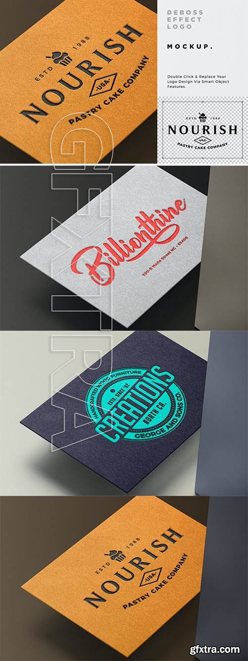 Letterpress Logo Mockup