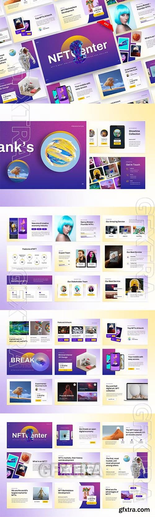 NFTc - NFT Creative Digital Assets Powerpoint, Keynote and Google Slides Templates