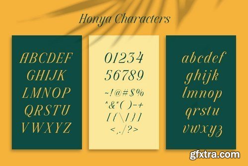 Honya Typeface