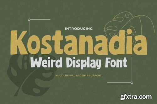 Kostanadia - Weird Display Font