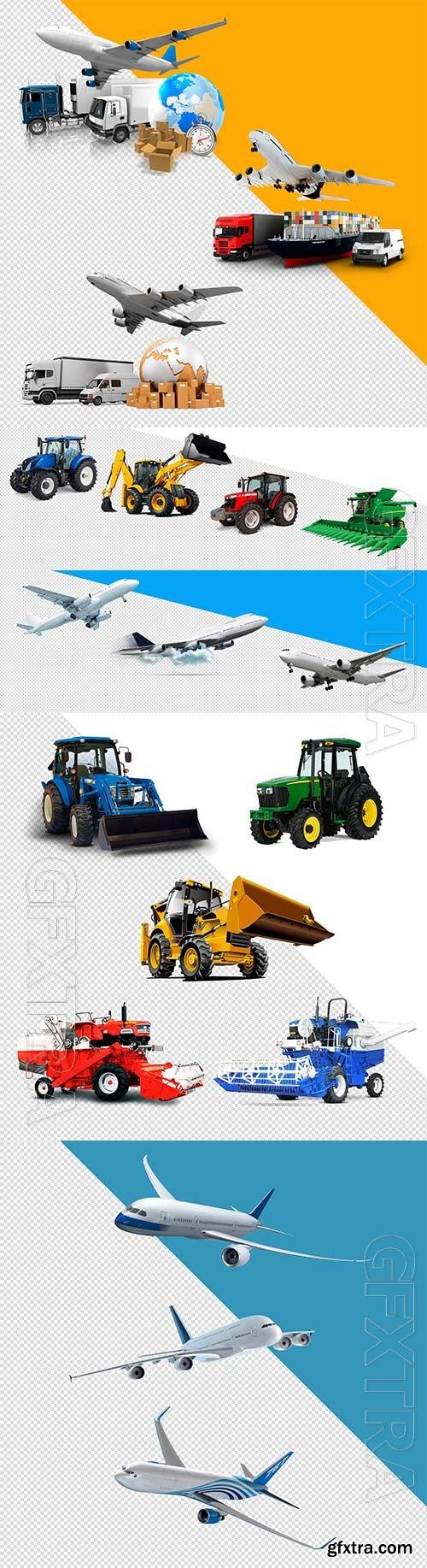 3D Transport psd templates