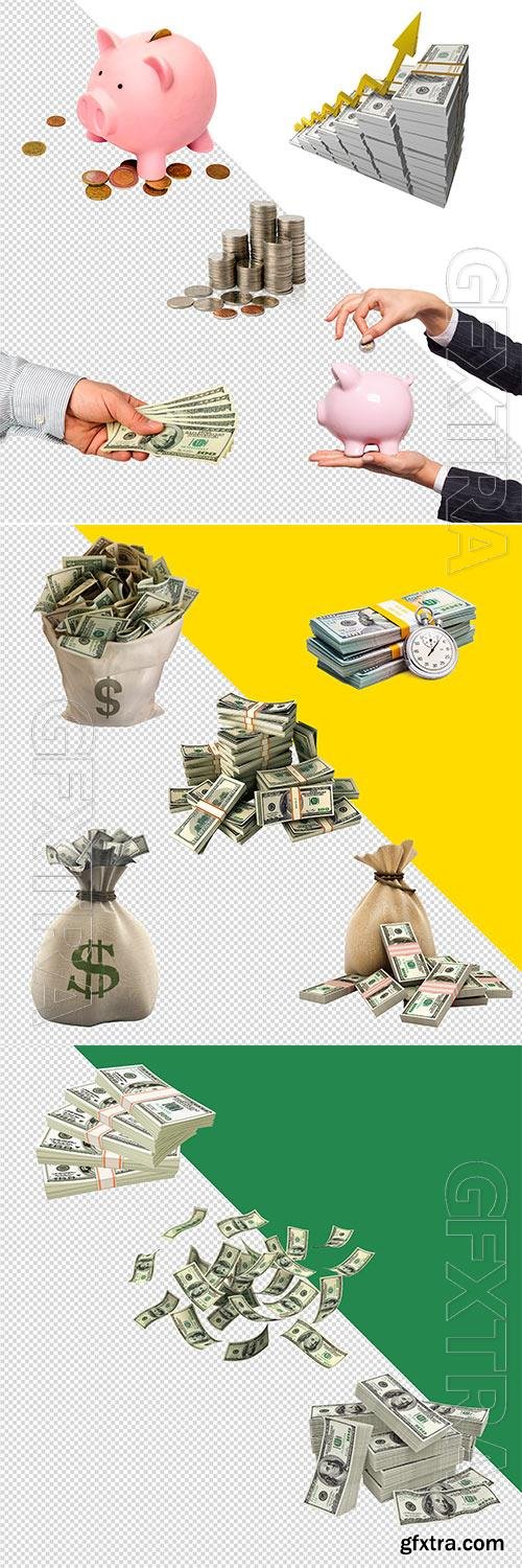 3D Money psd templates