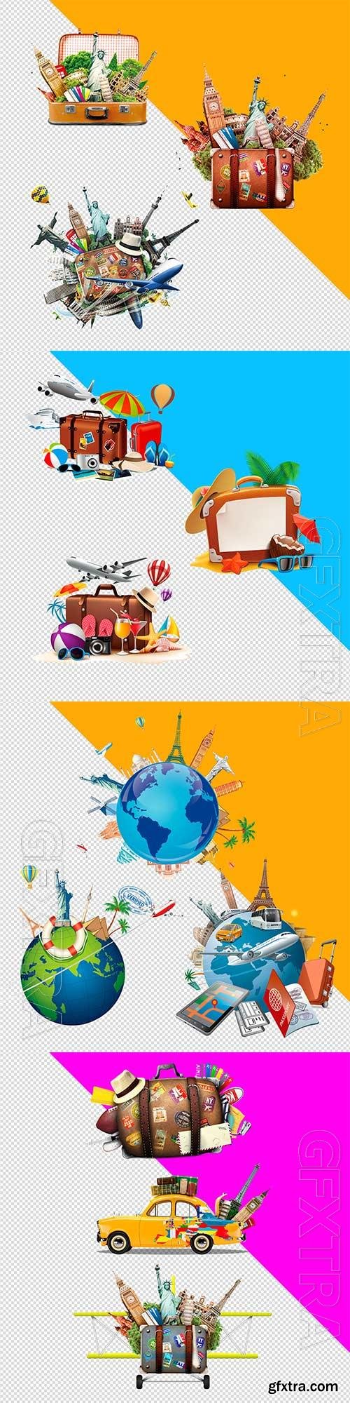 3D Travel psd templates