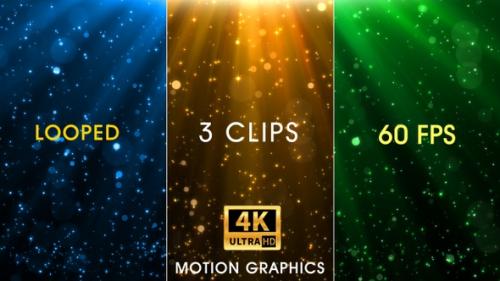 Videohive - Shining Particles In Rays 4K - 36245184 - 36245184