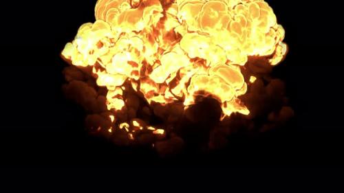 Videohive - Huge Fire Explosion 4K - 36252801 - 36252801