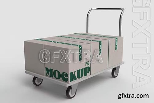 Shipping Box Mockup K88BB67