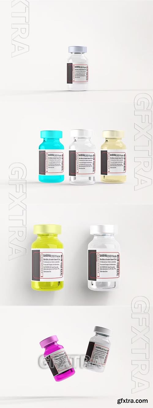 Vaccine Glass Bottle Mockups DKX7KLY