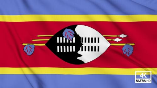 Videohive - Swaziland Flag Waving Slowly Looped - 36263291 - 36263291