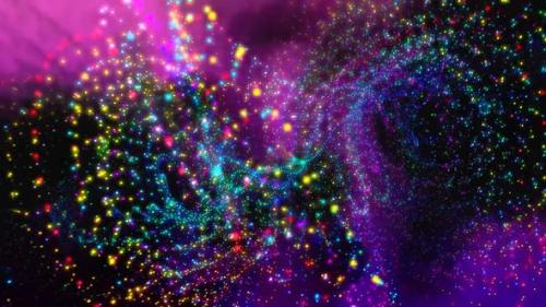Videohive - Colorful Twirling Dots Motion Background - 36264744 - 36264744
