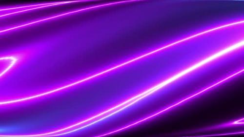 Videohive - Wavy Hologram Neon Surface 4K 02 - 36264957 - 36264957