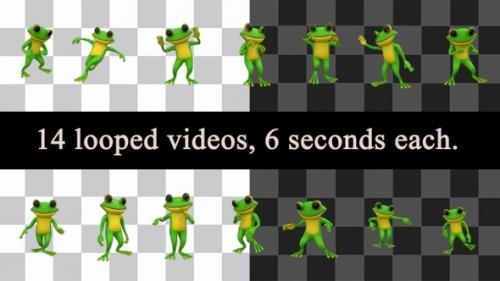 Videohive - Dancing Frog Loops Pack - 36266267 - 36266267