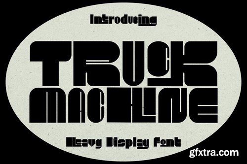 Truck Machine - Heavy Display Font