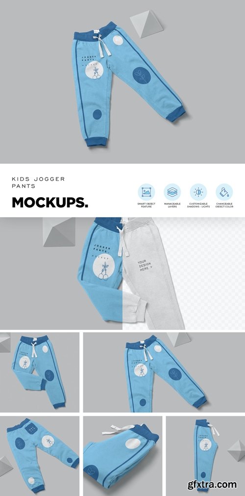 Kids Jogger Pants Mockups