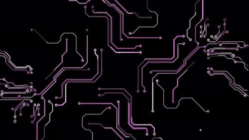 Videohive - CPU Circuit and other Processors, Flying over Futuristic Circuit Board Circuit Animation Footage - 36244601 - 36244601