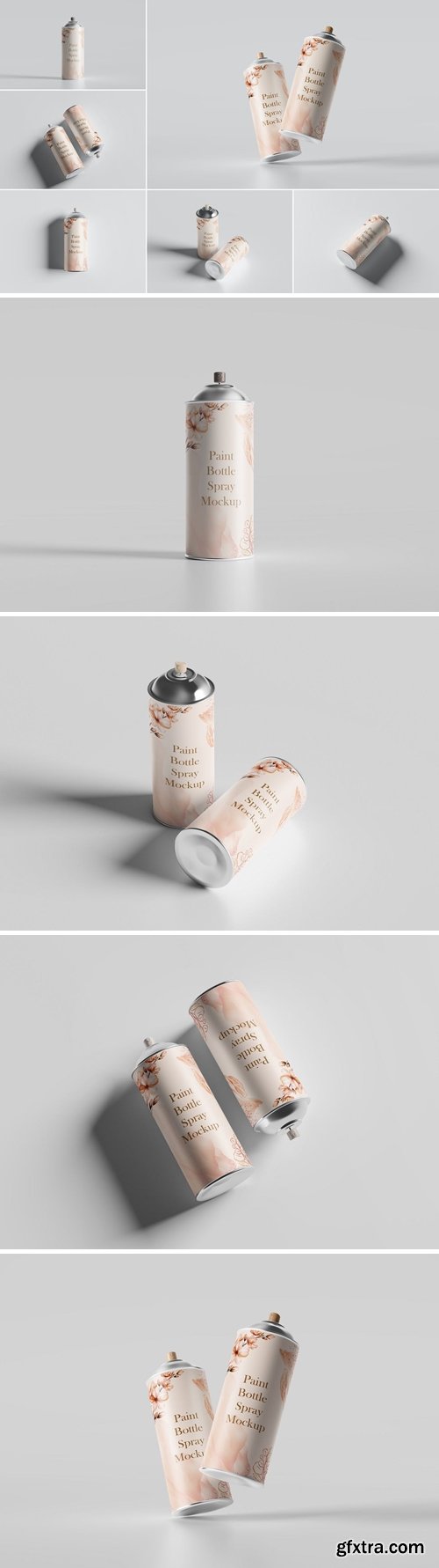 Paint Bottle Spray Mockup