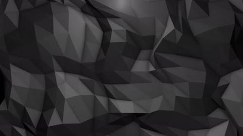 Videohive - Black Low Poly Background Loop - 36268631 - 36268631