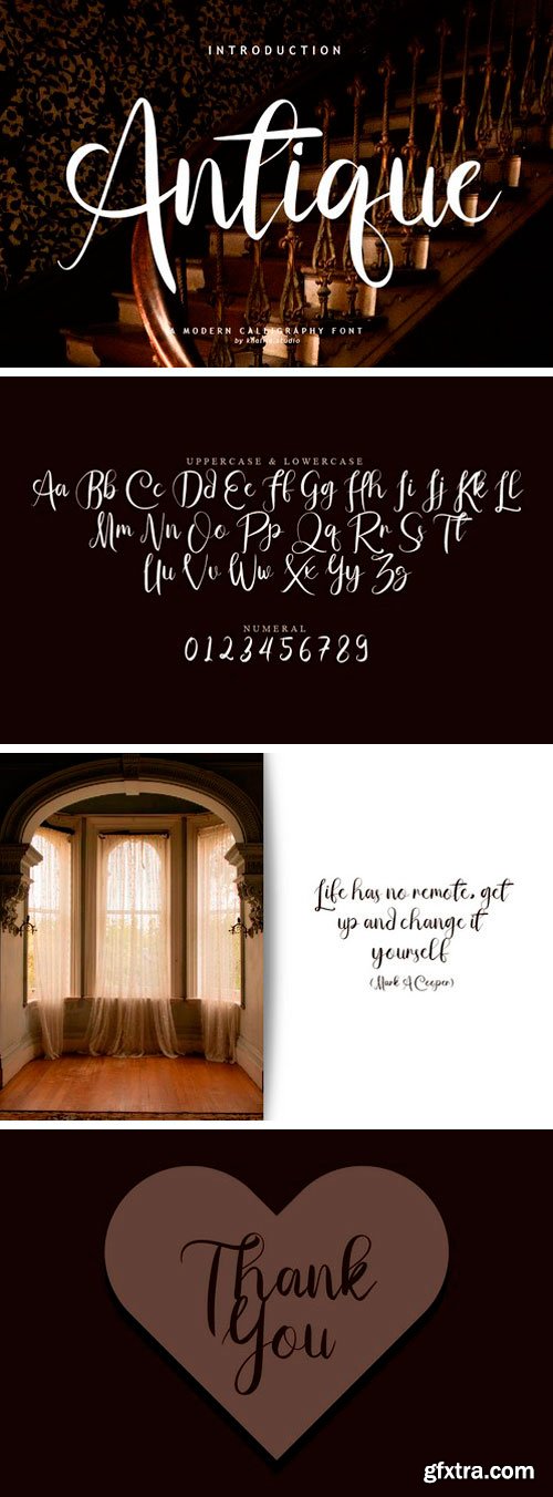 Antique Script Font