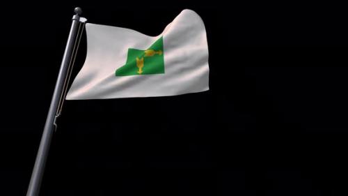 Videohive - Flag Of Brasília City (Brazil With) Alpha Channel 4K - 36276225 - 36276225